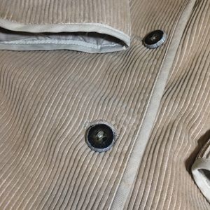 Orvis Womens Trench Coat Jacket Corduroy Pockets